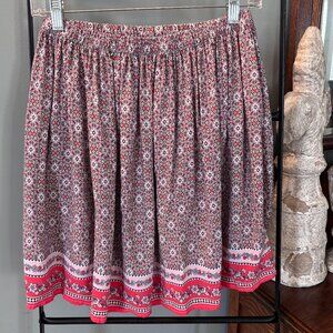 Gap Kids Girls Floral Pattern Elastic Waist Skirt XXL 14-16